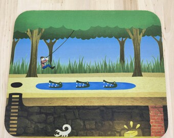 Fallpit Harry Mousepad - Almost Perfect - As/Is Clearance #0140