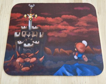 SMRPG Bowser's Castle Mousepad - Almost Perfect - As/Is Clearance #0136