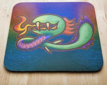 Earthbound Kraken Mousepad - Almost Perfect - As/Is Clearance #0115