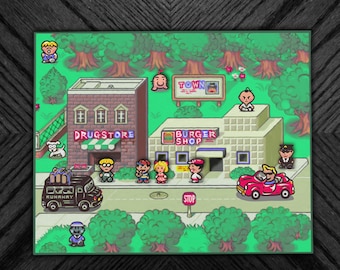 Earthbound Town 8x10 PRINT ONLY