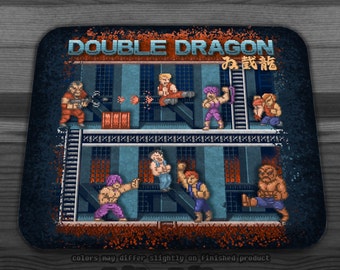 Double Dragon Arcade 1up Bezel Control Panel and Marquee