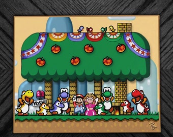 Super Mario World 8x10 PRINT ONLY