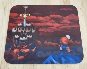 SMRPG Bowser's Castle Mousepad - Almost Perfect - As/Is Clearance #0137