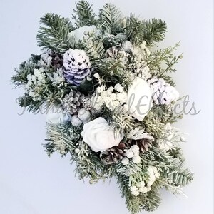 Christmas Wedding Bouquet/ Woodland Winter Wedding Christmas - Etsy