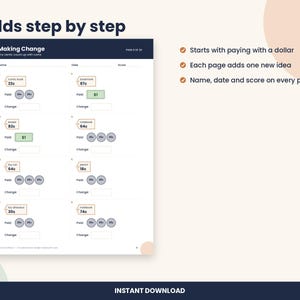 Making Change Worksheets, 2nd and 3rd Grade Money Math, Answer Key (PDF Download) image 2