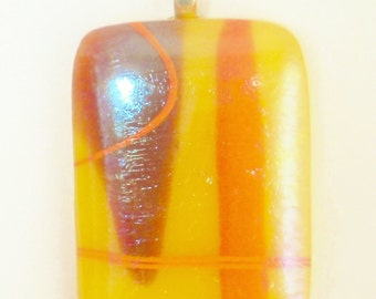 Sunshine Fused Glass Pendant