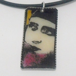Plastic Portrait Pendant