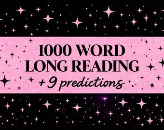 A LONG 1000 word EXTENSIVE life reading ~ Plus 9 Predictions READING Special With Andromeda