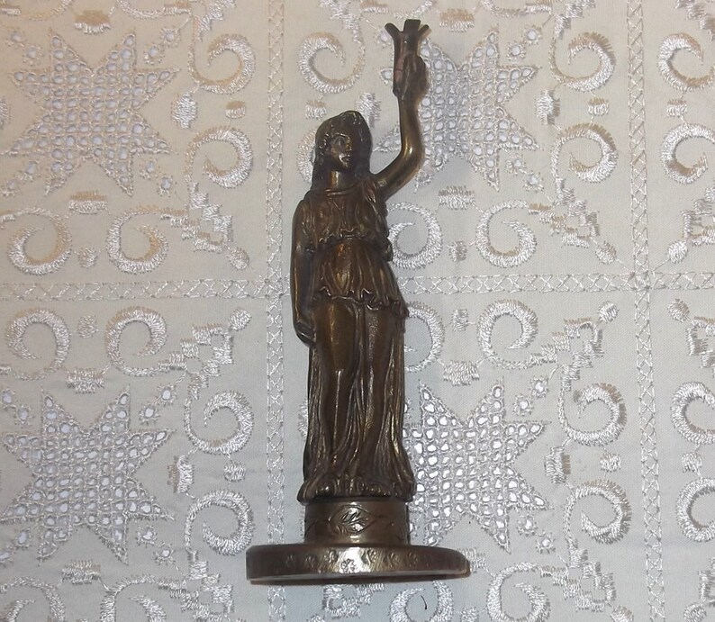 Goddess of Liberty Carrying Torch Goddess Vesta Old Handmade Etsy