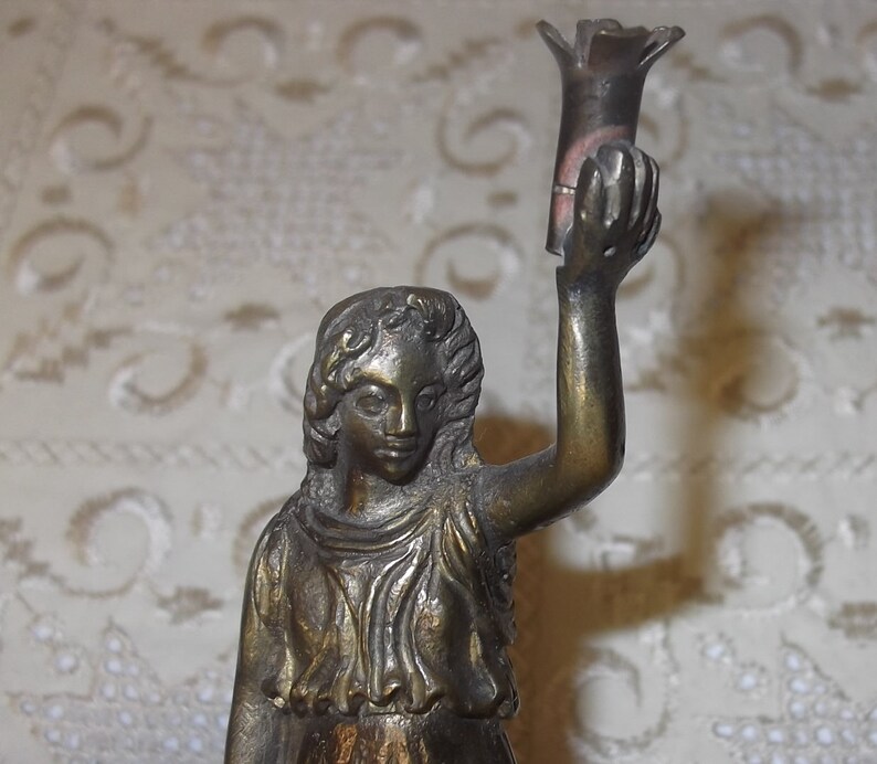 Goddess of Liberty Carrying Torch Goddess Vesta Old Handmade Etsy