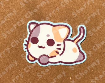 Calico Cat Holographic Sticker