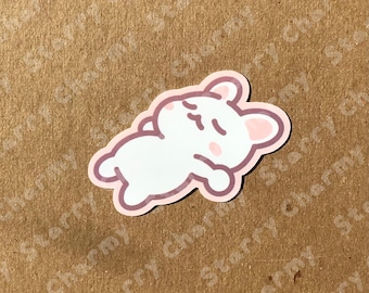 Sleeping Bunny Holographic Sticker
