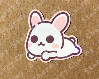 Bunny Holographic Sticker