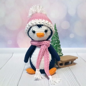 Crochet Penguin Lulu Pattern, Christmas amigurumi penguin pattern, PDF-Instant download image 2
