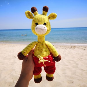 Schema Giraffa all&#39;uncinetto, tutorial sulla giraffa Amigurumi, fai da te, download immediato in PDF