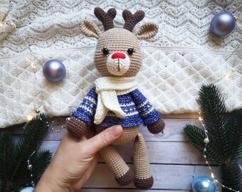 Reindeer Plush Toy, Christmas Holiday Decor