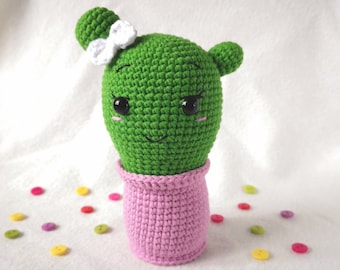 Crochet Cactus Pattern, Amigurumi cactus tutorial, Beginner friendly, PDF-Instant download