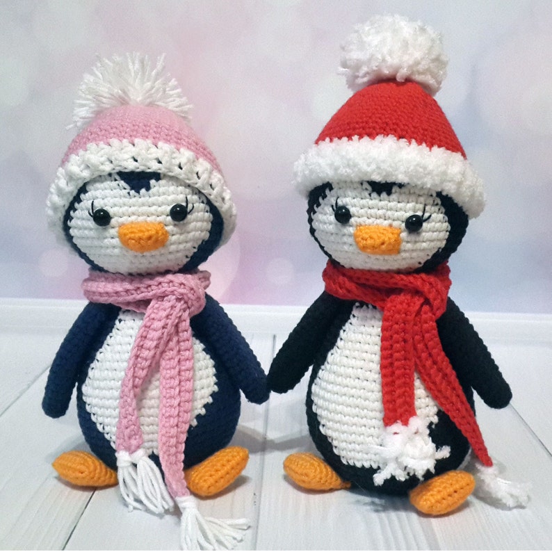 Häkelanleitung Pinguin Lulu, Weihnachts-Amigurumi-Pinguin, PDF-Sofortdownload Bild 9