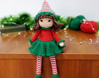 Christmas Elf girl doll cute elves decoration toy for home Christmas gifts idea for kids