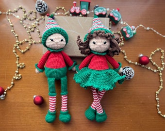 Elf boy, Elf girl dolls for kids