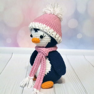 Crochet Penguin Lulu Pattern, Christmas amigurumi penguin pattern, PDF-Instant download image 3