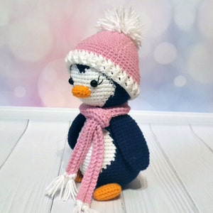 Häkelanleitung Pinguin Lulu, Weihnachts-Amigurumi-Pinguin, PDF-Sofortdownload Bild 3