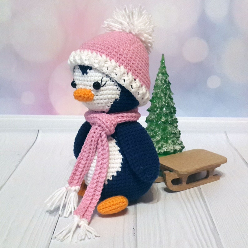 Häkelanleitung Pinguin Lulu, Weihnachts-Amigurumi-Pinguin, PDF-Sofortdownload Bild 7