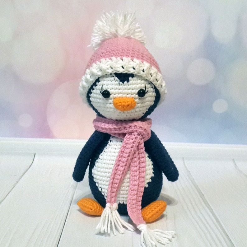 Häkelanleitung Pinguin Lulu, Weihnachts-Amigurumi-Pinguin, PDF-Sofortdownload Bild 5