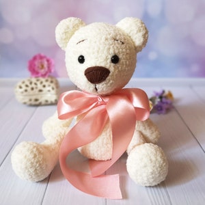 Crochet Pattern Plush teddy bear, DIY Amigurumi bear pattern,  PDF-Instant download