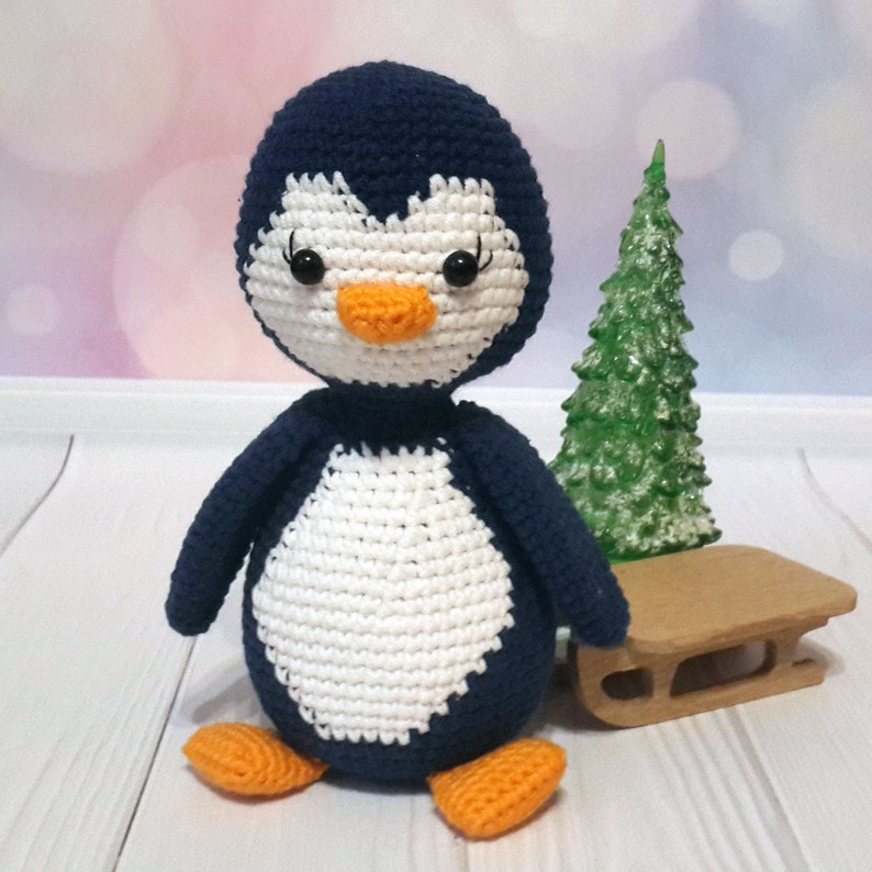 Häkelanleitung Pinguin Lulu, Weihnachts-Amigurumi-Pinguin, PDF-Sofortdownload Bild 10