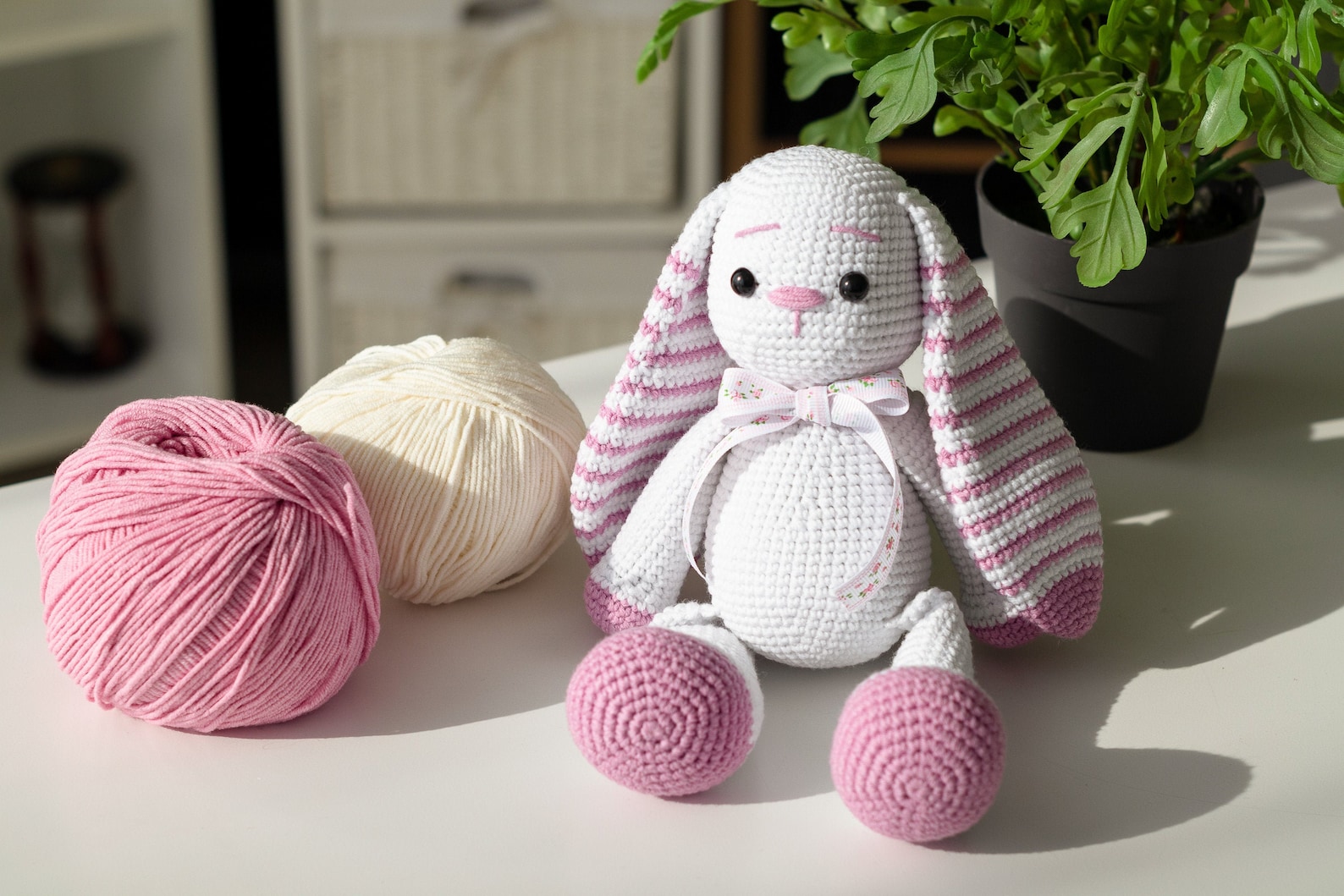 Crochet Bunny Pattern Long Ears Amigurumi Rabbit Tutorial Etsy