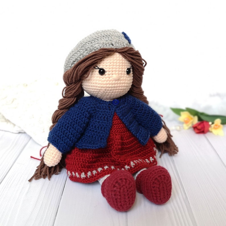 handmade doll crochet tutorial with dress