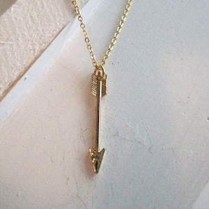 Gold Arrow Necklace, 24k gold arrow necklace, tribal necklace, indian arrow necklace, indian arrow, handmade, gift for her, Christmas