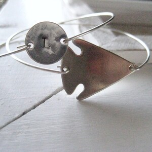 Arrowhead Bracelet Set, silver arrowhead, arrowhead bangle, arrowhead jewelry, indian arrowhead, handmade, gift for her, Christmas