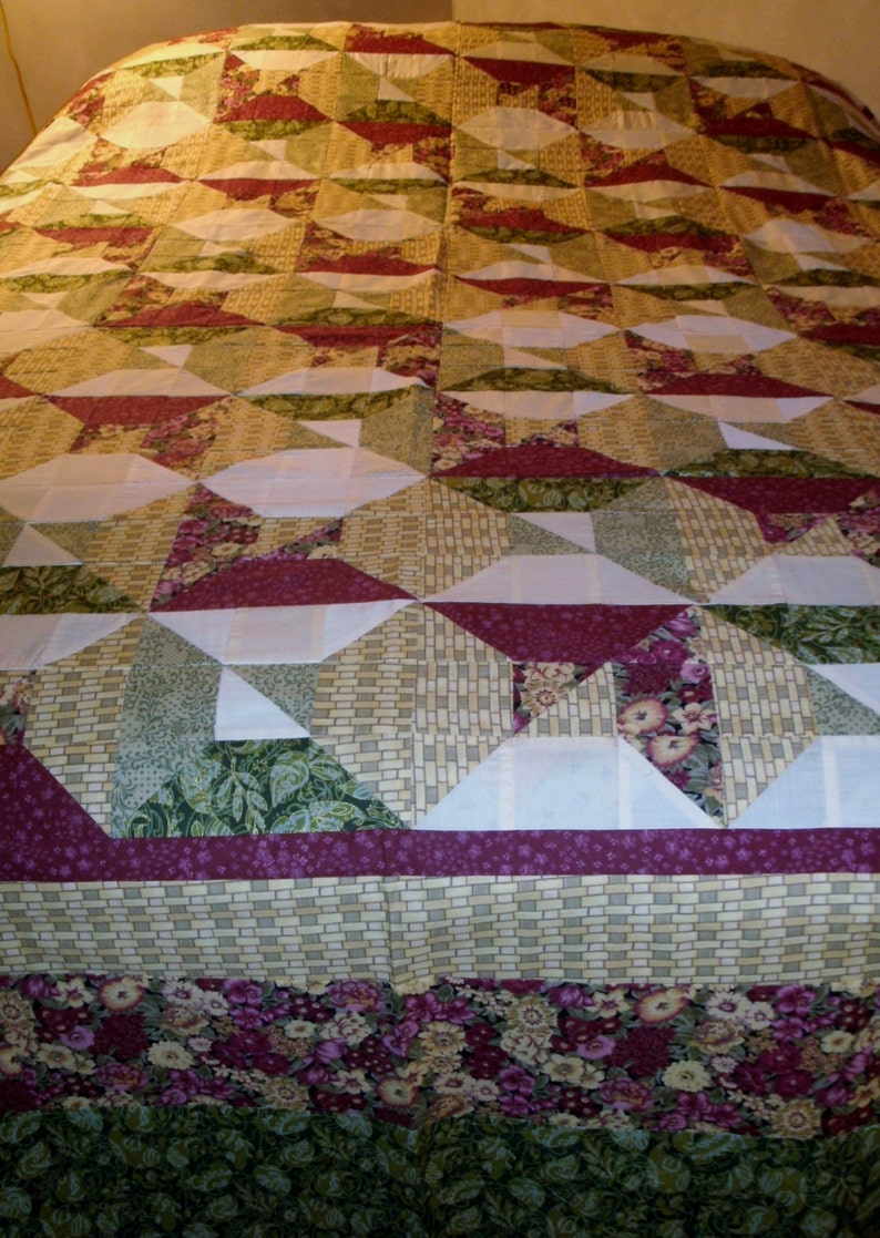 Optical Squares Queen Quilt image 3