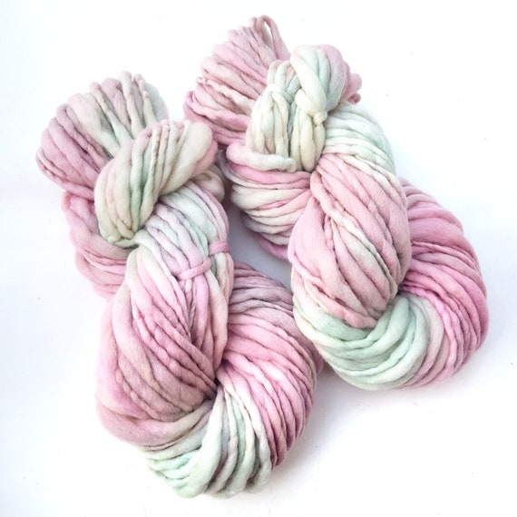 Chunky Yarn, Handspun Yarn, Handspun Wool Yarn, Thick and Thin Yarn,  Weaving 