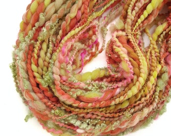 Chunky Yarn, Handspun Yarn, Handspun Art Yarn, Thick and Thin Yarn, Weaving