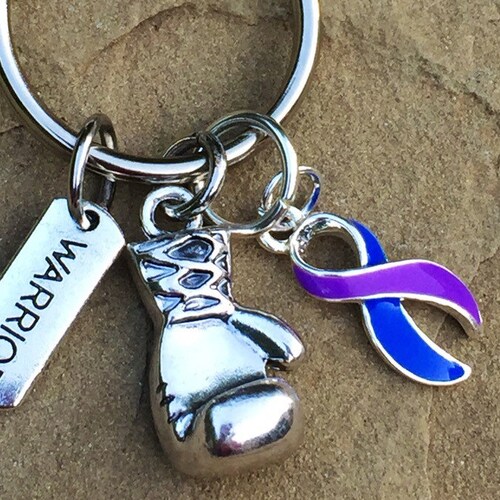 Boxing Glove Keychain Rheumatoid Arthritis Awareness Gift / Etsy