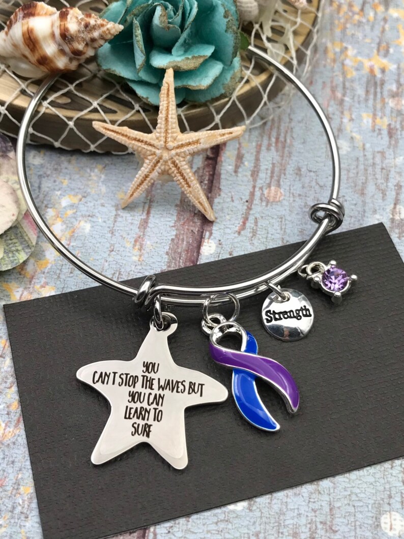 Rheumatoid Arthritis Awareness Blue and Purple Ribbon You ...