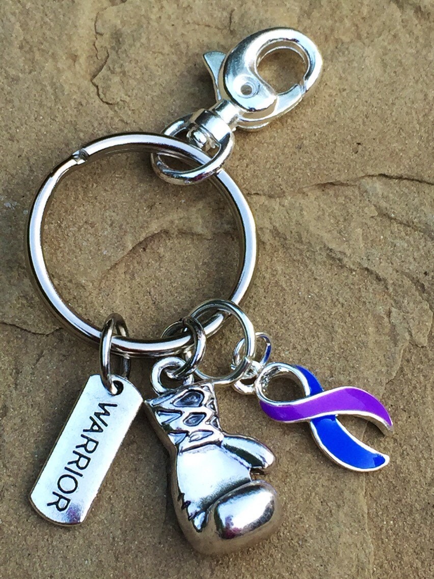 Boxing Glove Keychain Rheumatoid Arthritis Awareness Gift / Etsy