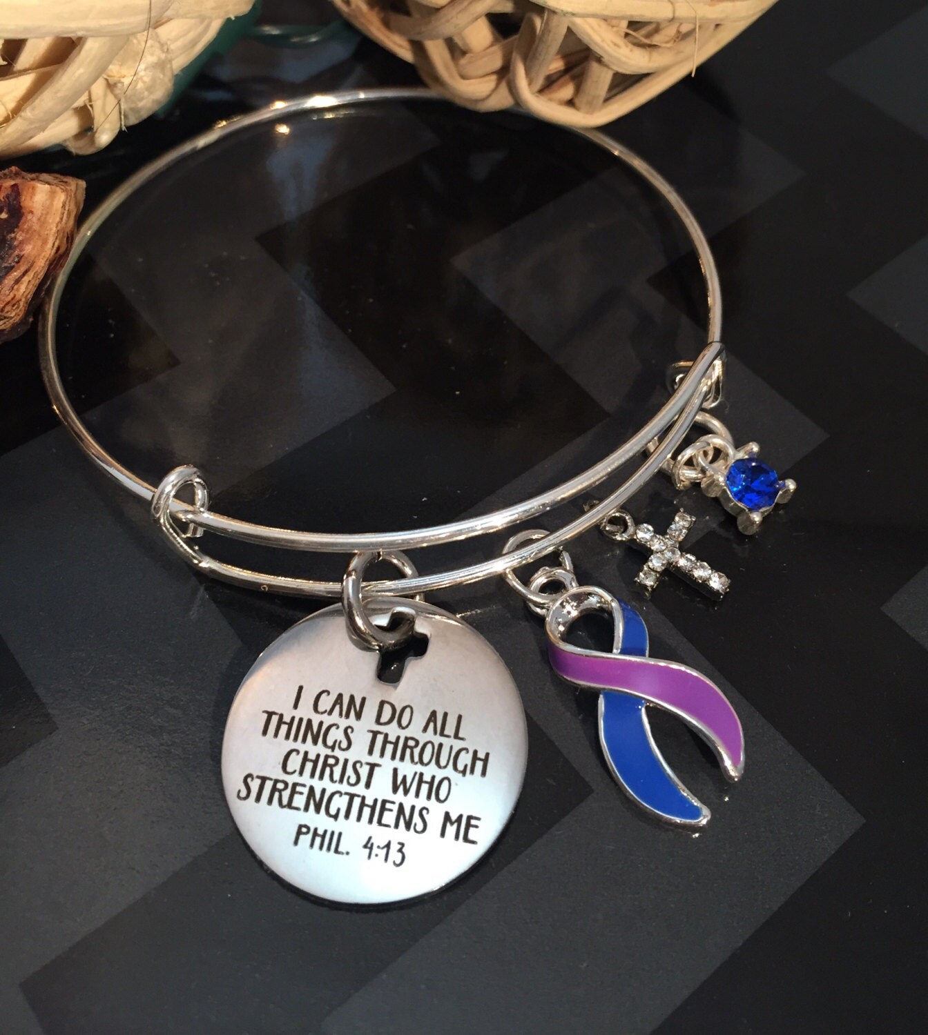 Rheumatoid Arthritis Awareness Bracelet I Can Do All Things Etsy