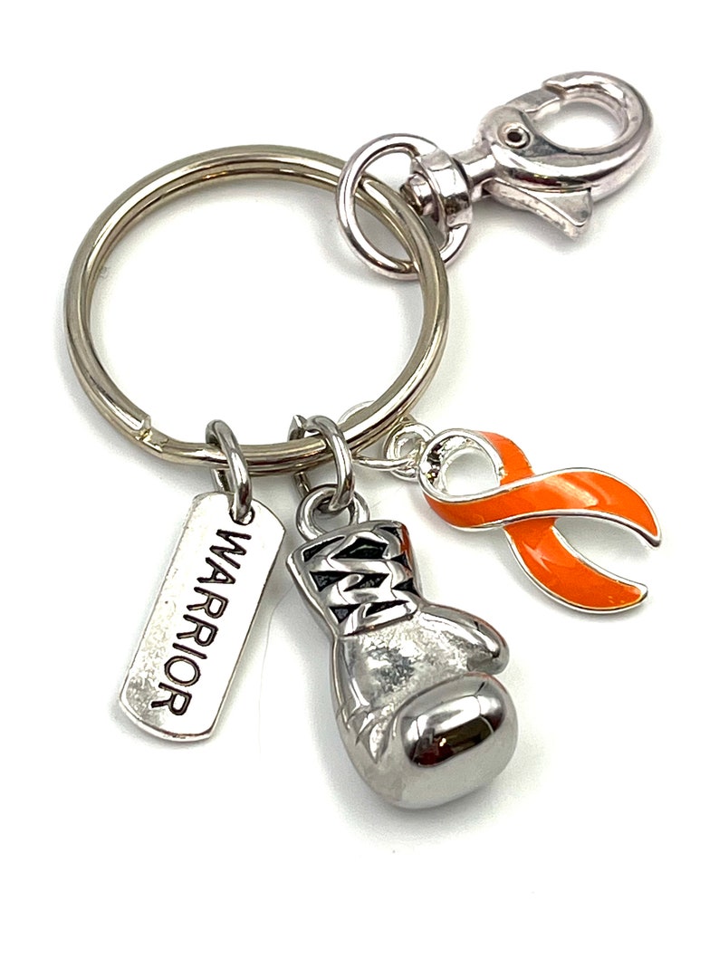 Pick Your Ribbon Boxing Glove Fighter Keychain / Cancer Survivor Awareness Gift / Spoonie / Chronic Illness Fight Like a Girl image 5