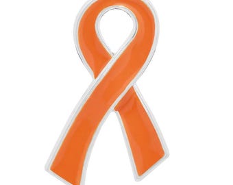 Lazo naranja / Pin de solapa / Cáncer de riñón / Carcinoma de células renales / Concienciación sobre la leucemia / Esclerosis múltiple / Boda
