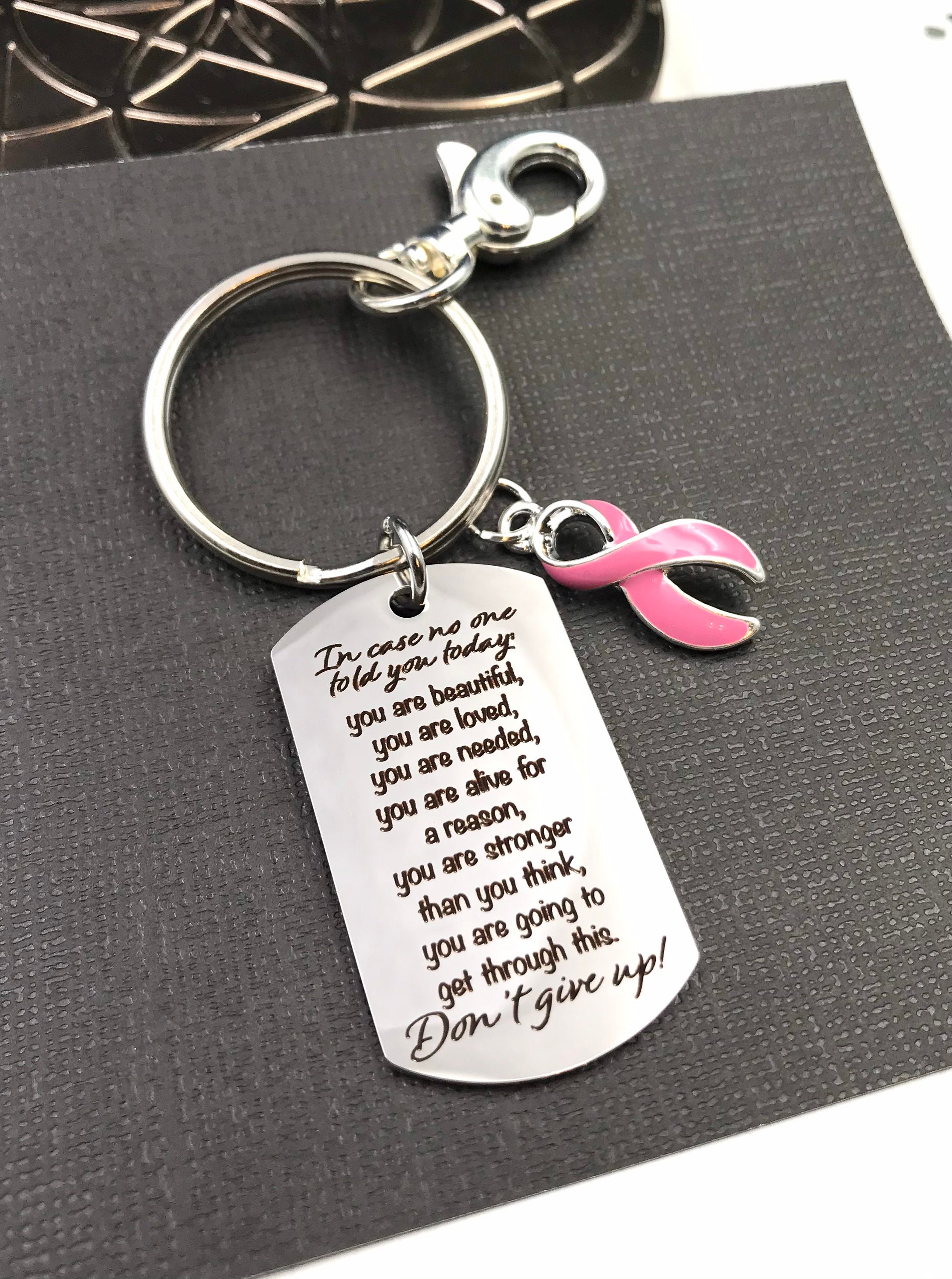 Portachiavi Ispirazionale In Acciaio Inox Con Scritta 'All Warriors Have Scars' - Regalo Per Sopravvissuti Al Cancro E Guerrieri - 2