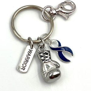 Pick Your Ribbon Boxing Glove Fighter Keychain / Cancer Survivor Awareness Gift / Spoonie / Chronic Illness Fight Like a Girl image 7