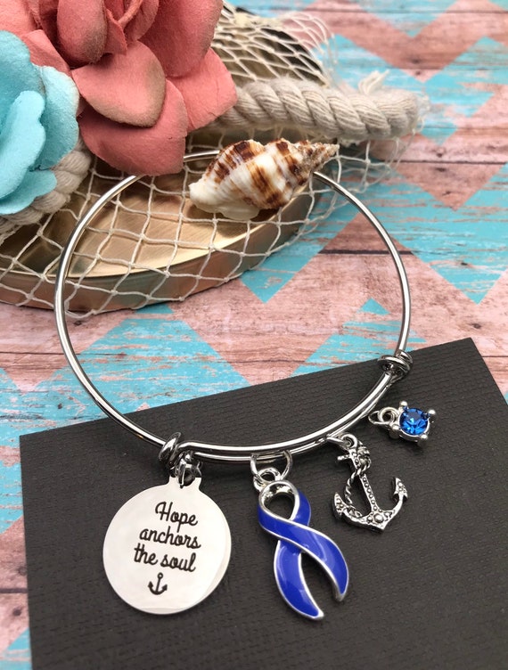 Periwinkle cancer shop bracelet