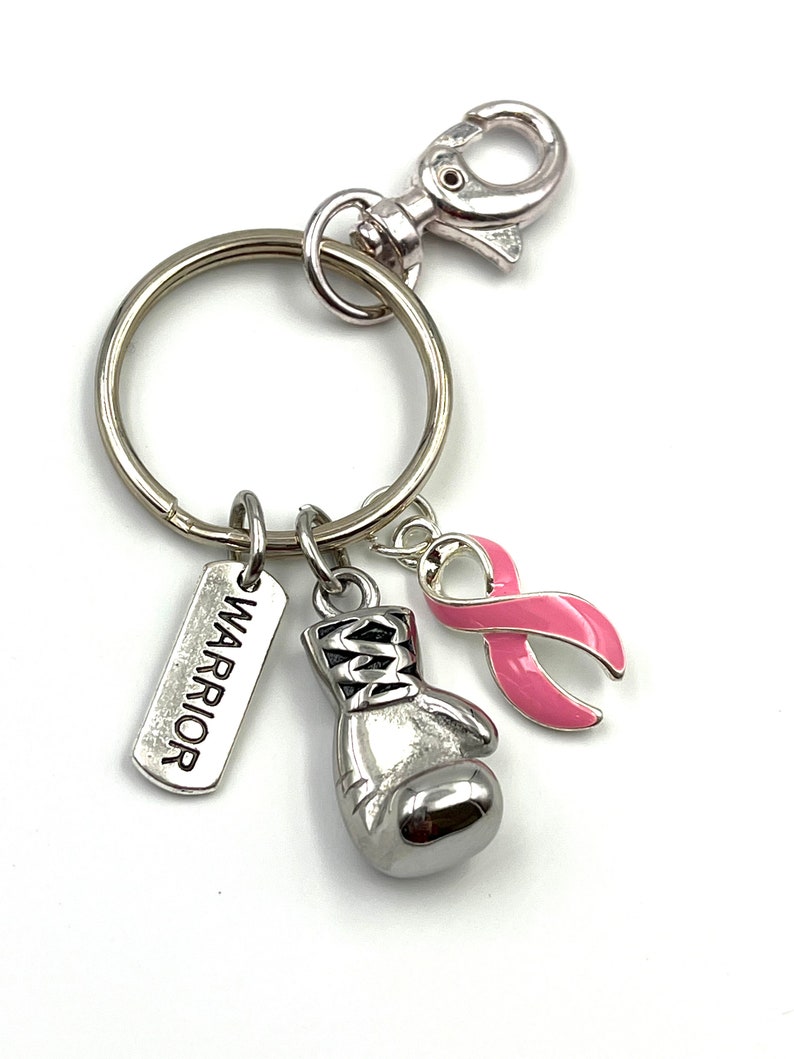 Pick Your Ribbon Boxing Glove Fighter Keychain / Cancer Survivor Awareness Gift / Spoonie / Chronic Illness Fight Like a Girl image 9