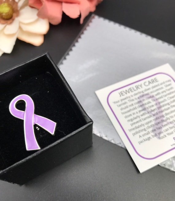 Gift For Epilepsy Patients Lavender Awareness Ribbon Gift For Epilepsy Patients Lavender Awareness Ribbon