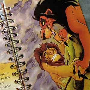 JOURNAL LION KING Walt Disney Notebook Recycled Upcycled image 3
