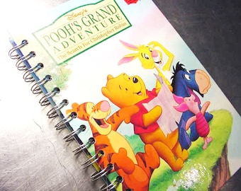 Journal DISNEY POOHS Grand Adventure Vintage book  recycled